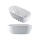 Seima Arko 120 Freestanding Bath 1500mm w/ overflow White 192245