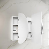 Otti Bondi LED Shaving Cabinet 1500x900mm Matte White LED-BOSV1590W