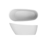 Decina Caval Freestanding Bath 1480mm with Overflow White CA1480WIO
