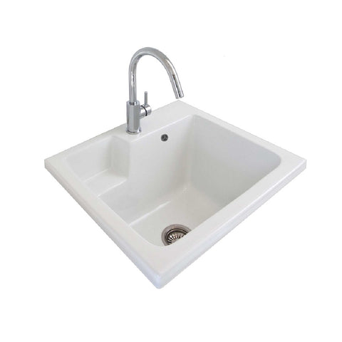 Seima Basin Eva 620 Abovemount 620x550mm With Overflow (1 taphole) White 191941