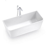 Argent Mirra BTW Freestanding Bath 1650mm w/Overflow Matte White FS611627