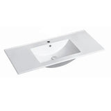 Otti Slim Line Ceramic Top Basin 900x460mm White CT94