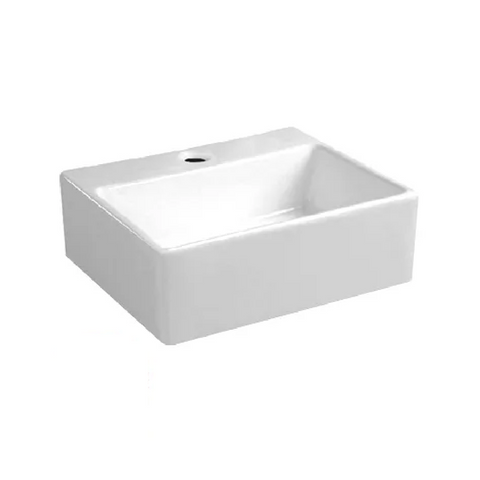 Otti Compact Wall Mounted Basin 330x290mm 1 Taphole No Overflow Gloss White IS2033