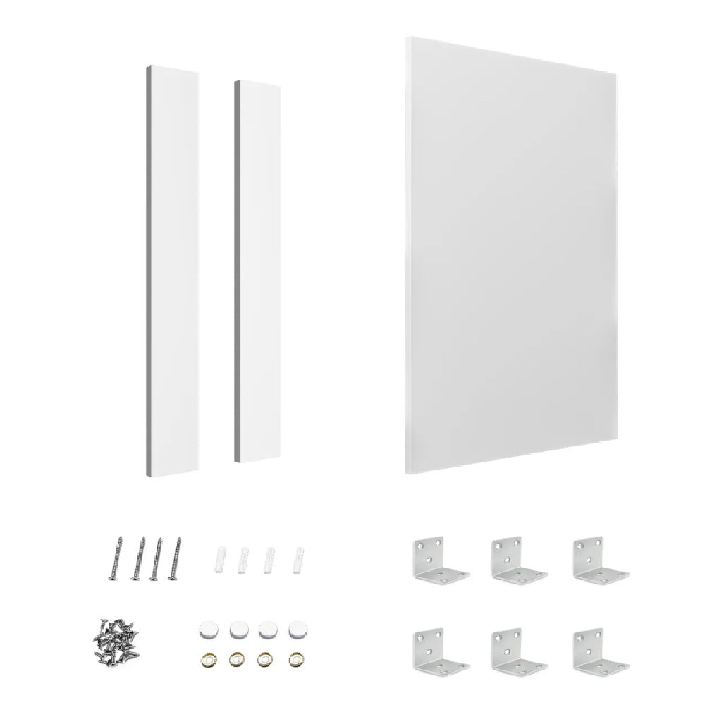 Otti End Panel 880x580x16mm w/ Installation Kit Polyurethane White LA-EP880W-Kit