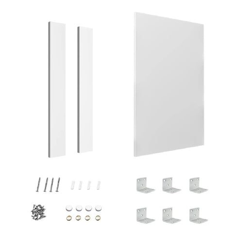 Otti End Panel 880x580x16mm w/ Installation Kit Polyurethane White LA-EP880W-Kit