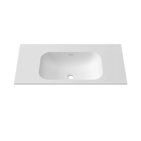 Otti Chloe Top 900x467mm w/ Basin Silk Matte White MT94CS