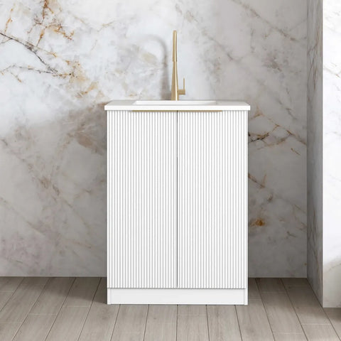 Otti Bondi Mini Laundry Kit 650mm White / Matte White Top LA-650-BOW-MW