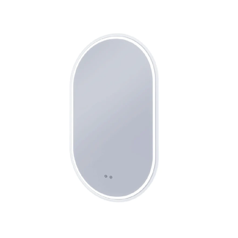 Remer Capsule Shaving Cabinet 450 x 900mm with Matte White Frame CR45D-MW