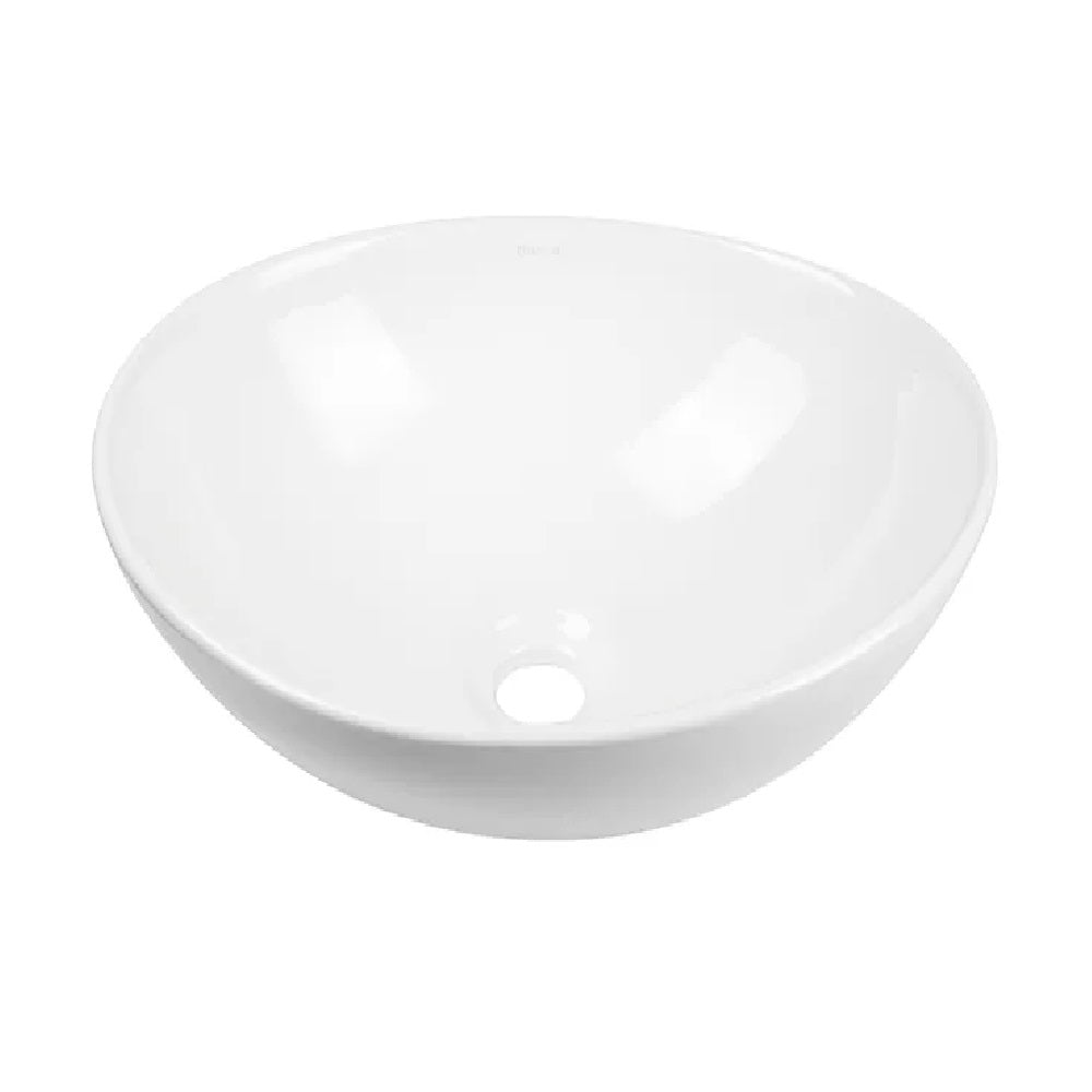 Otti Artis Oval Above Counter Basin Gloss 400x345mm Gloss White IS4400