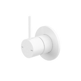 Nero Mecca Shower Mixer 80mm Plate Handle Up Trim Kits Only Matte White NR221911BTMW