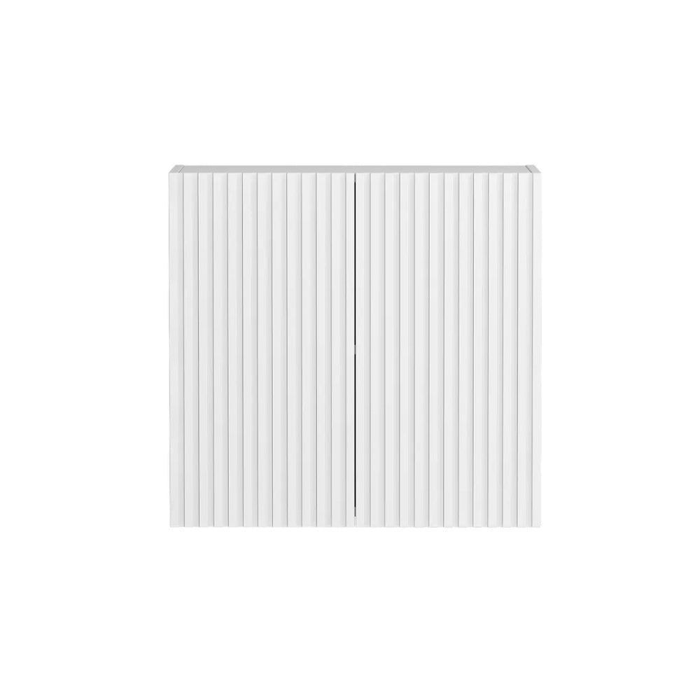 Otti Noosa Fluted Laundry Wall Cabinet 630mm White LA-WCNS600W_O