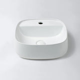 Eight Quarters Hampton Wall Hung Basin 420x420mm (1 Taphole) White EQWH3TGW