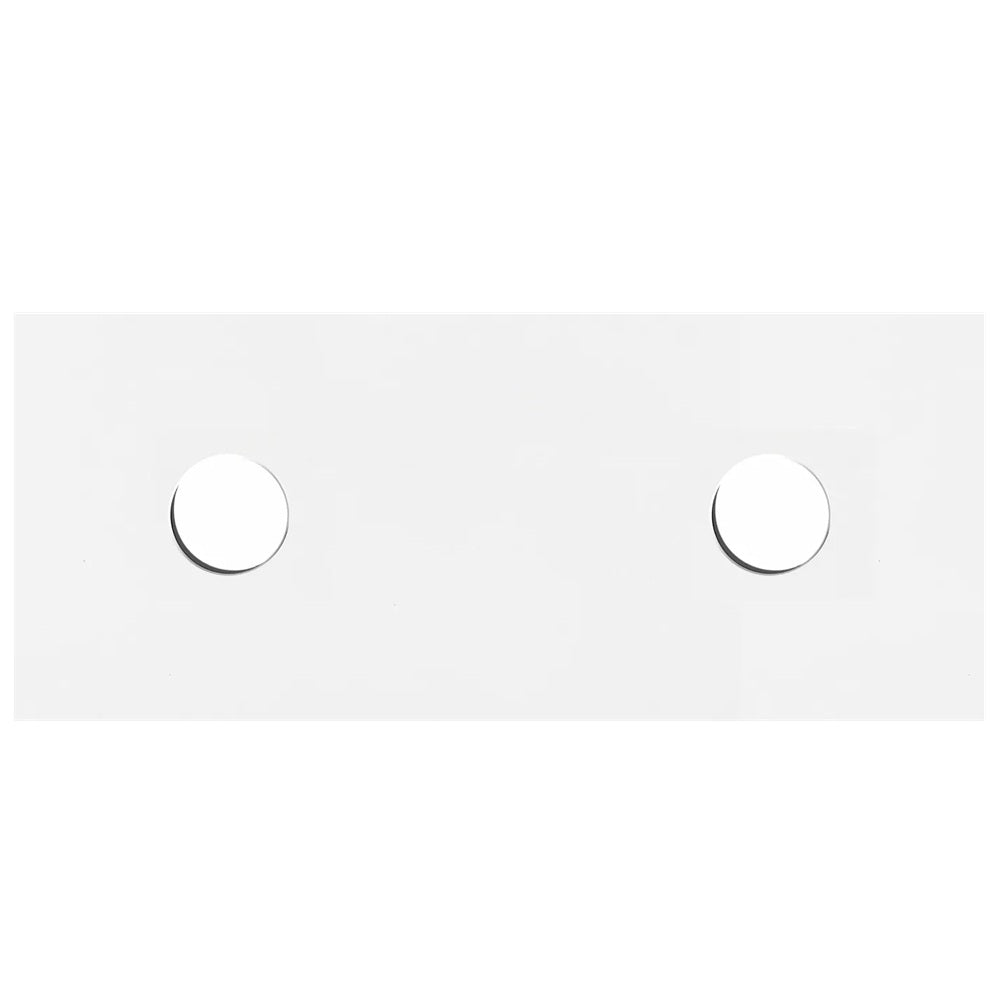 Otti Solid Surface Top Double Bowl 1200x465x20 Matte White SST124MW-D