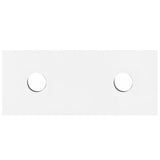 Otti Solid Surface Top Double Bowl 1200x465x20 Matte White SST124MW-D