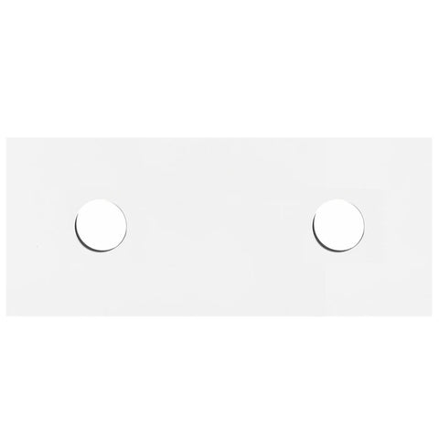 Otti Solid Surface Top Double Bowl 1200x465x20 Matte White SST124MW-D