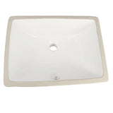 Otti Basin Square 465x345mm Undermount With Overflow Gloss White IS9465