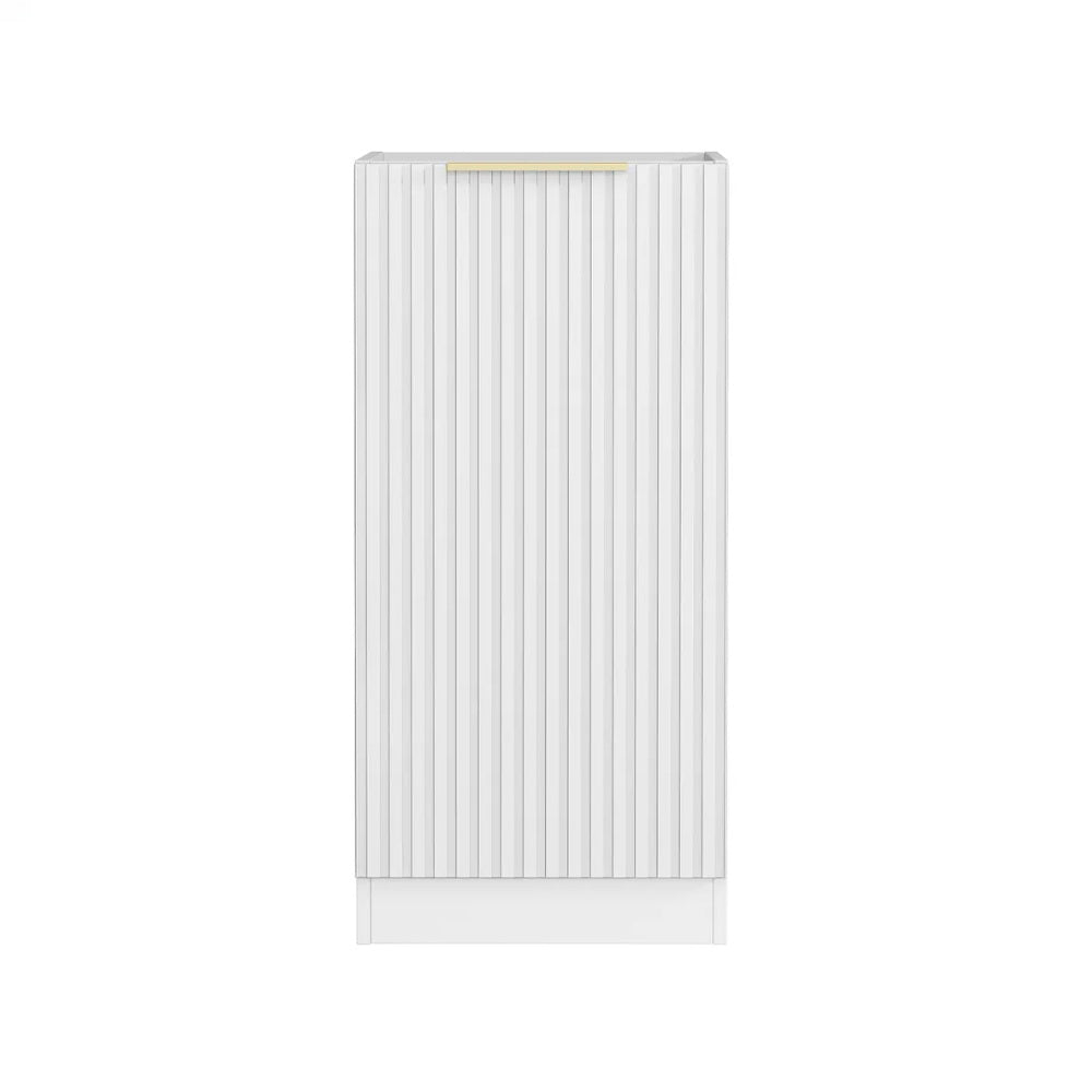 Otti Noosa Fluted Laundry Base Cabinet 415mm White LA-NS400W