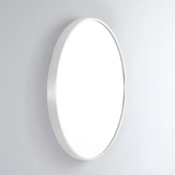 Remer Modern Round Mirror 610x610mm Matte White MR61-MW