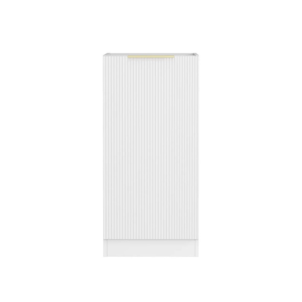 Otti Bondi Fluted Laundry Base Cabinet 415mm White LA-BO400W