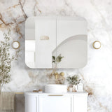 Otti Newport Shaving Cabinet 900x750mm White SSQ9075