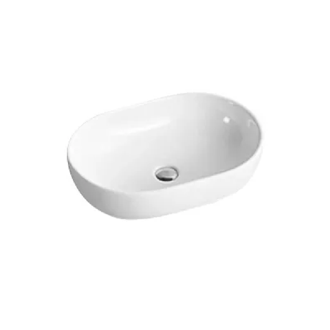 Otti Above Counter Basin 590x405mm no Overflow Gloss White IS4059