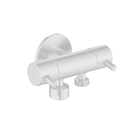 Linkware Dual Mini Cistern Cock White T115DW