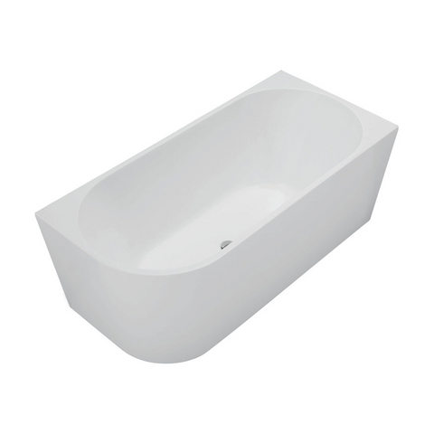 Fienza Isabella Corner Bath Left Hand 1700mm Matte White FR67-1700L-MW