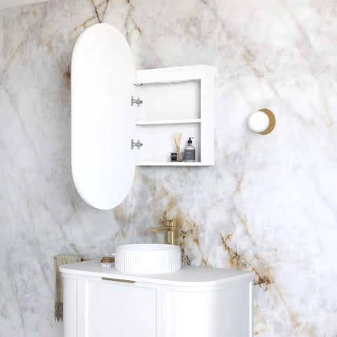 Otti Noosa LED Shaving Cabinet 900x450mm Premium Edition White LED-SOV9045-VP