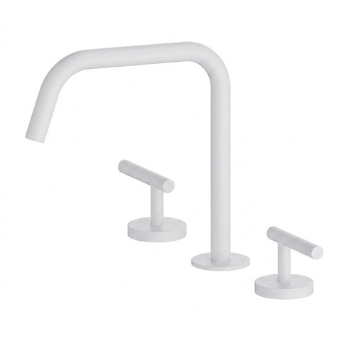 Nero Mecca Lever Hob Kitchen/Bath Set 1/4 Turn Edge Ii Spout Matte White 25D003MW