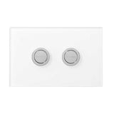 Seima Flush Plate 200 Series White Glass 191797