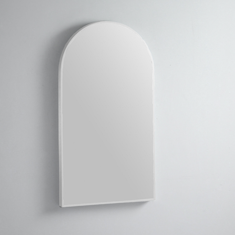 Remer Modern Arch Mirror 510x910mm Matte White MA51-MW