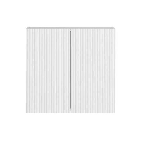 Otti Bondi Fluted Laundry Wall Cabinet 630mm White LA-WCBO600W_O