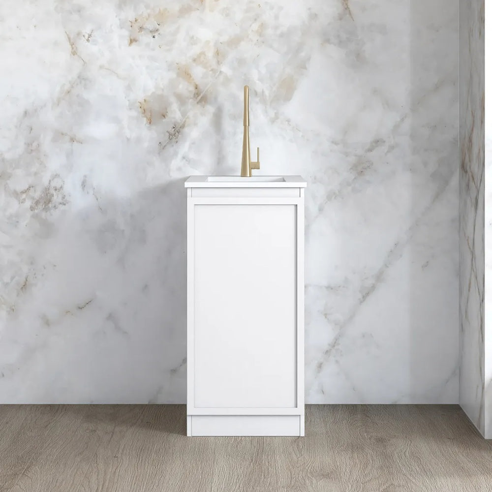 Otti Hampshire Mini Laundry 430mm White / Pure White Top LA-430-BOHW-PW
