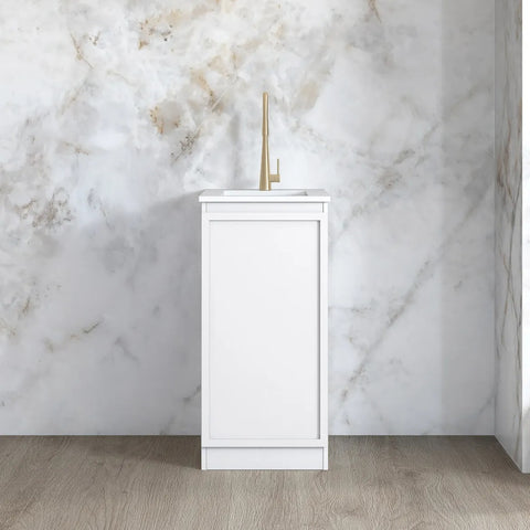 Otti Hampshire Mini Laundry 430mm White / Pure White Top LA-430-BOHW-PW