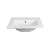 Otti Square Inset Basin 500x360mm 1 Taphole no Overflow Gloss White IS7053