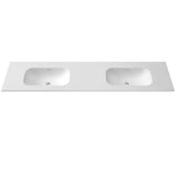 Otti Chloe Top 1800x467mm w/ Basin Silk Matte White MT184CS