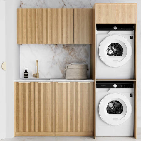 Otti Havana Laundry Kit 1960C Woodland Oak / Pure White Top LA-1960C-HAWL-PW