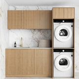 Otti Havana Laundry Kit 1715C Woodland Oak / Natural Carrara Marble Top LA-1715C-HAWL-NCA