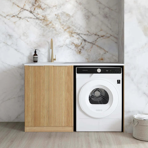 Otti Havana Base Laundry Kit 1300mm Woodland Oak / Cloudy Carrara Top LA-1300-HAWL-CA