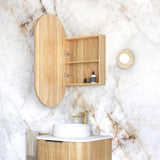 Otti Noosa Shaving Cabinet 900x450mm Woodland Oak SOV9045WL