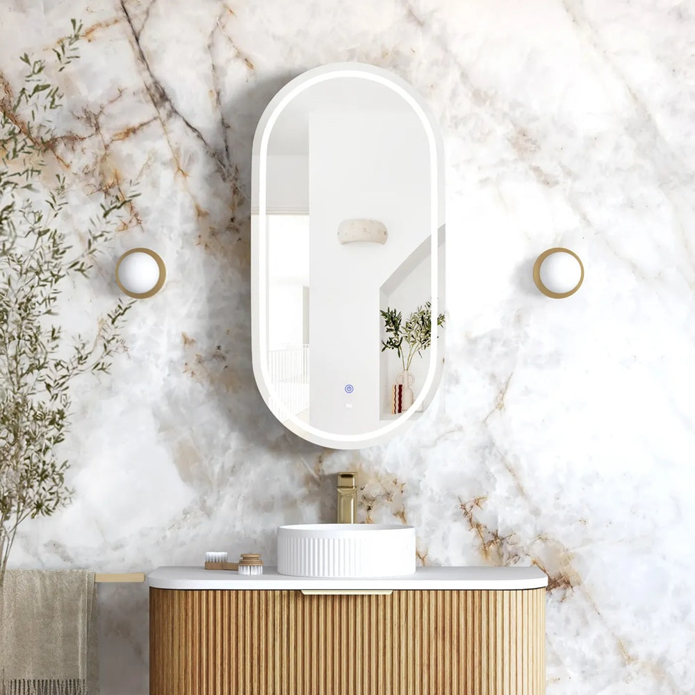 Otti Noosa LED Shaving Cabinet 900x450mm Premium Edition Woodland Oak LED-SOV9045WL-VP