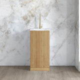 Otti Havana Mini Laundry 430mm Woodland Oak / Pure White Top LA-430-HAWL-PW