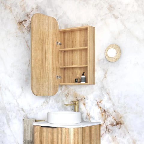 Otti Newport Shaving Cabinet 900x450mm Woodland Oak SSQ9045WL