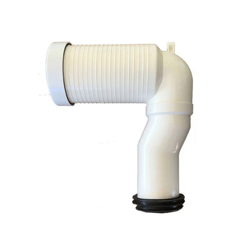 Fienza Standard S Trap Pipe for all BTW Suites (90-160mm) White X011G