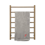 Radiant Round Heated Towel Rail 600x800mm Right Antique Brass AB-RTR01RIGHT