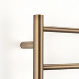 Radiant Round Heated Towel Rail 600x800mm Right Antique Brass AB-RTR01RIGHT