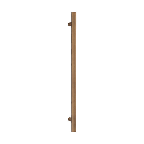 Radiant Vertical Single Heated Towel Bar 40x950mm Antique Brass AB-VTR-950
