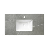 Otti Byron Wall Hung Vanity 600mm w/ Undermount Basin Black Oak / Amani Grey Top BY600BST-G-UB