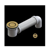 Bounty Brass Bath Pop Down Waste 40mm Brushed Gold With Flexible Connector 21831.23