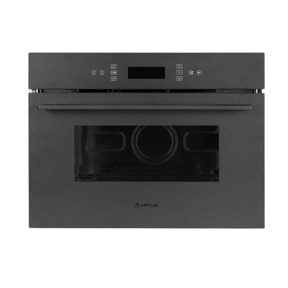 Artusi Built-In Microwave 600x450mm Black Glass AMO45NB